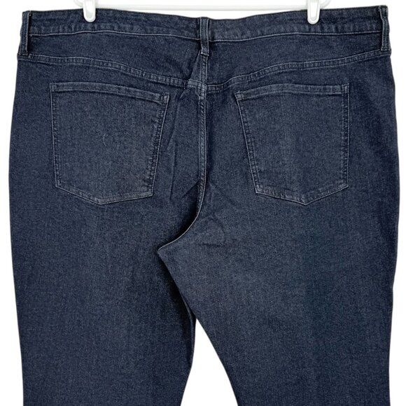 NWT Terra & Sky Women's Straight High Rise Stretch Blue Denim Jeans Plus Sz 26WP - Picture 4 of 11